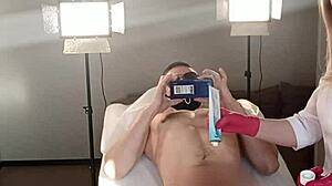 Sugarnadya dominates client with trimmed pussy and monster cock fucking