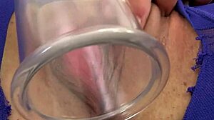 Cute Lady In Pantyhose Enjoys Close-Up Masturbation With Dildo And Fingering