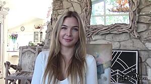 Wow, Guy Gets Mind-Blowing Blowjob from Shy Blonde!