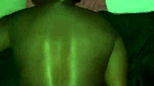 Ebony nympho's petite frame craves big cock