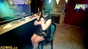 Mature MILF Seduced with Intense Muff Diving at Party.