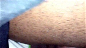 intimate close-up moments with a black amateur couple at home