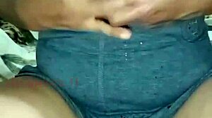 With desire, she touches her pussy nicely in part two