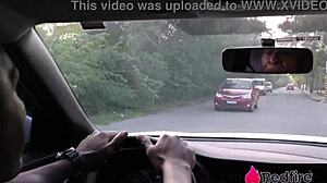 Agatha Reis pays Uber with anal in the car