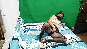 Stepsister Dances On Bed In Lingerie! Guess What Happens Next!