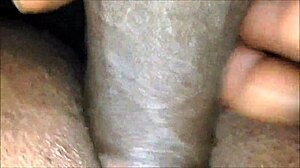 intimate close-up moments with a black amateur couple at home