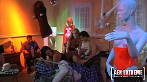 Watching His Wife Dive Into a Steamy Threesome Group Action