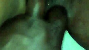 Massaging Oil on Ebony Milf’s Big Ass Before Fingering and Fucking