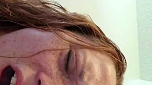 Bathroom Quickie with Busty Wife