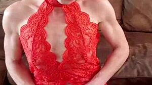 Belgian Milf Models Red Lingerie