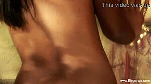 Watch her natural indian body move in massage!