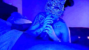 Asian Gives Sloppy Blowjob to Monster Cock