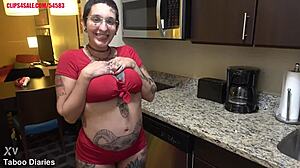 gia lovely pregnant tits pounded by big cock in pov masturbation