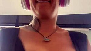 Training At The Gym, My Breasts Jumped Out, Got So Horny