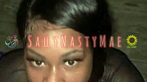 I'm bent over outdoors taking big black cock doggystyle for locals