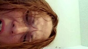 Bathroom Quickie with Busty Wife