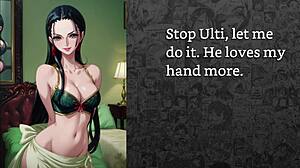 faygrey, nico robin, and ulti team up for your joi training with edging and ballbusting