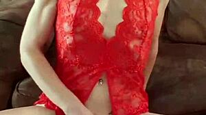 Belgian Milf Models Red Lingerie