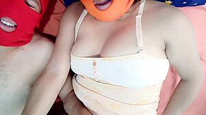 mature domestic worker invites me to bed for sucking her big delicious tits