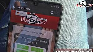 Dünne deutsche amateur teen straßen nutte fickt im auto pov