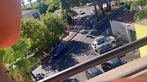 Monika Fox shines in hotel room in Cap Dagde