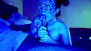 Asian Gives Sloppy Blowjob to Monster Cock