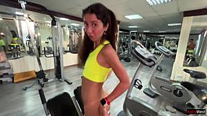 trainer showed new moves and fucked me at gym