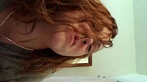 Bathroom Quickie with Busty Wife