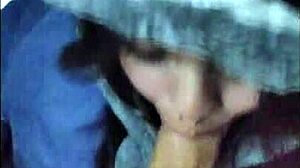 Cute Teen Babe Performs Oral with Submissive Charm