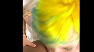 skinny whore sucks interracial black cock with petite slutty enthusiasm