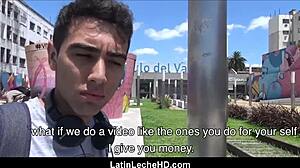 Virgem latino amador com aparelho ganha anal de twink gay POV.