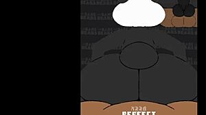 Grizzy and Pan-Pan in doggystyle anal group sex