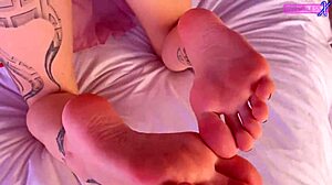 Slutty nurse enjoys four fingers in pussy and foot licking at hospital