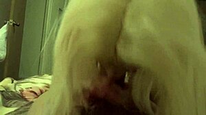 Sexy Blonde Barbie Blaze Receives Facial Cumshot from Big Cock on Webcam
