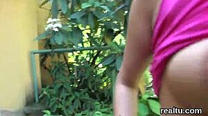 beautiful czech nympho teased in supermarket, screwed pov