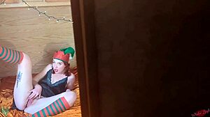 Winter Leigh Nympho Elf Fucks Santa Hard