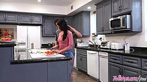 i fucked gina valentina in a food fight and she masturbated to orgasm