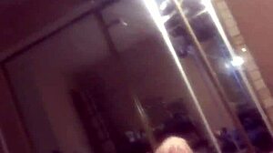 Watch Her Big Tits Squirt Wetly in the Mirror