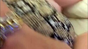 Intriguing homemade snake skin dance by redhead milf hotwife steffi