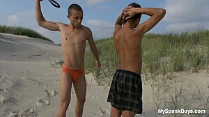 This summer features gay spanking scenes with muscular men in action