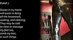 Watch this sissy get trained in anal assfucking with a small cock in a cage during holiday!