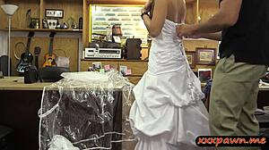 Blondie Pawns Wedding Dress and Gets Banged Hard at Pawnshop!