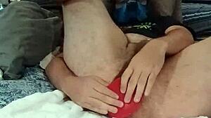 Chastity Caged Pup Plays With Her Bad Dragon 😈