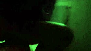 Dazzlingfacegirl fucks a wet brunette pussy in the nightclub.