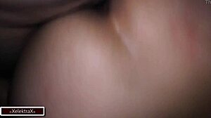 Latina brunette with big ass gets creampie in outdoor anal assfucking hardcore public scene