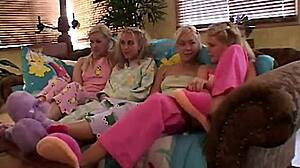 little summer boldly shows natural tits in nude game