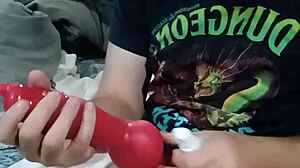 Chastity Caged Pup Plays With Her Bad Dragon 😈