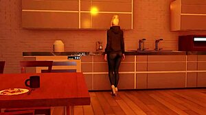 Blonde babe in group anal double penetration blowjob