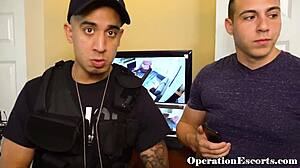 Prostitute sucks cop's cock wildly!