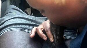 blonde girl sucks big black cock in part two